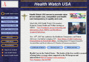 Health Watch USA Website Screen